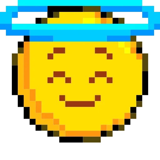 😇 Стикер «Pixelated Emoji» для Telegram