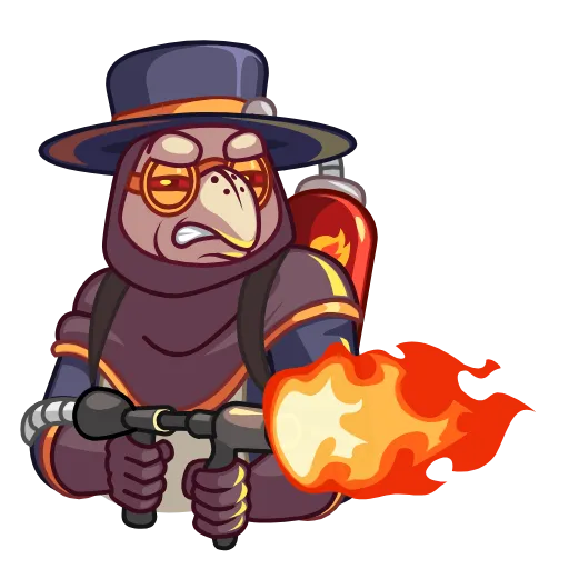 🔫 Эмодзи «Plague Doctor Hawk» для Telegram