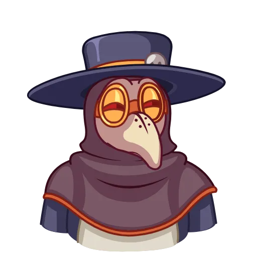 😴 Эмодзи «Plague Doctor Hawk» для Telegram