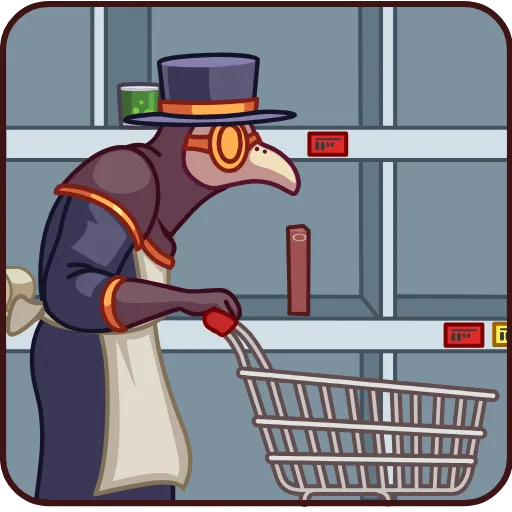 🛒 Эмодзи «Plague Doctor Hawk» для Telegram