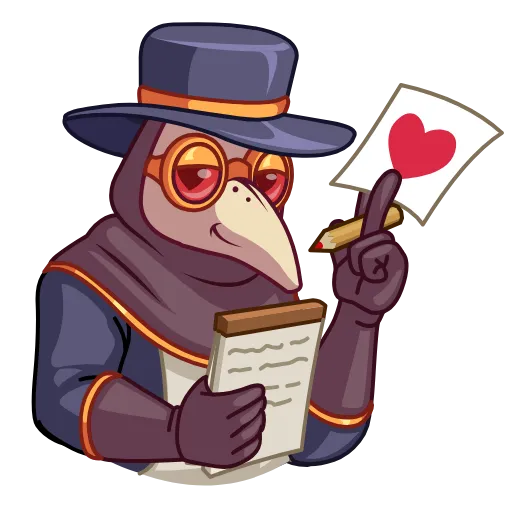 😘 Эмодзи «Plague Doctor Hawk» для Telegram
