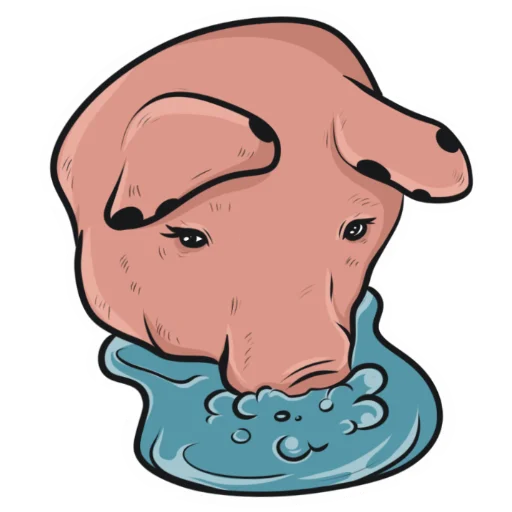 🥴 Стикер «Плюпа» для Telegram