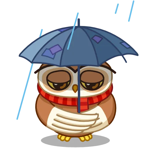 ☔️ Эмодзи «Polar Owl - полярная сова» для Telegram