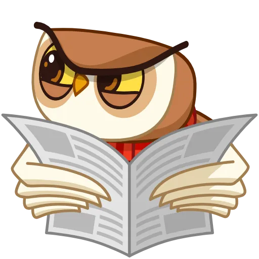 🤔 Эмодзи «Polar Owl - полярная сова» для Telegram