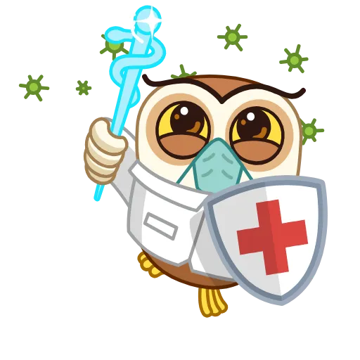 🦠 Эмодзи «Polar Owl - полярная сова» для Telegram