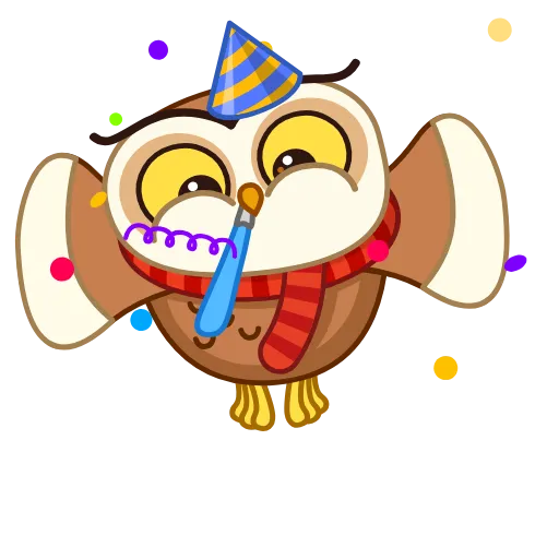 🥳 Эмодзи «Polar Owl - полярная сова» для Telegram