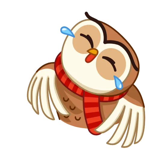 Эмодзи Polar Owl - полярная сова для Telegram — скачать