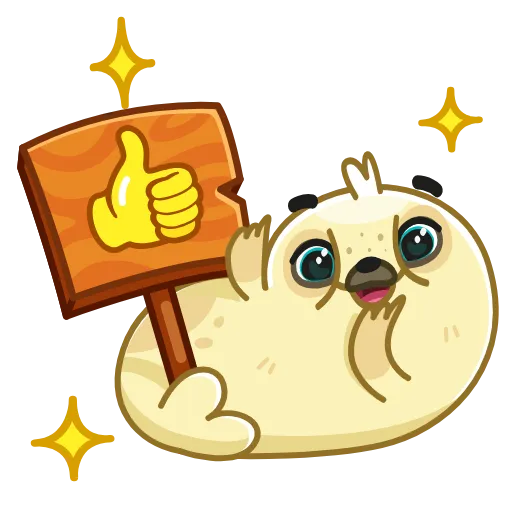 👍 Эмодзи «Polar Pup» для Telegram