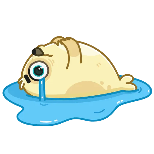 😭 Эмодзи «Polar Pup» для Telegram