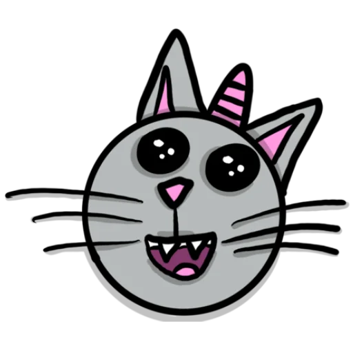 🤩 Стикер «Радужная кошечка Rainbow kitty» для Telegram