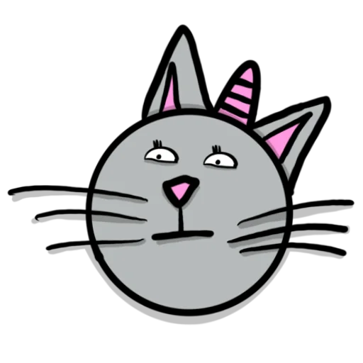 😐 Стикер «Радужная кошечка Rainbow kitty» для Telegram