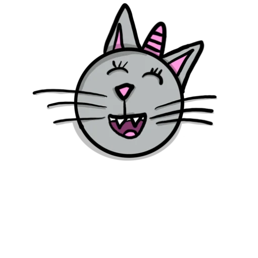 👌 Стикер «Радужная кошечка Rainbow kitty» для Telegram