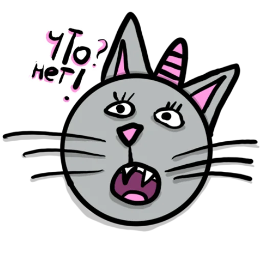 🙅‍♂️ Стикер «Радужная кошечка Rainbow kitty» для Telegram
