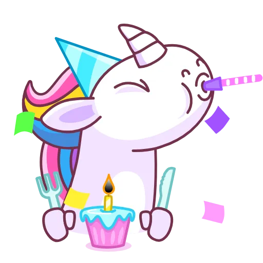 🥳 Эмодзи «Ponycorn» для Telegram