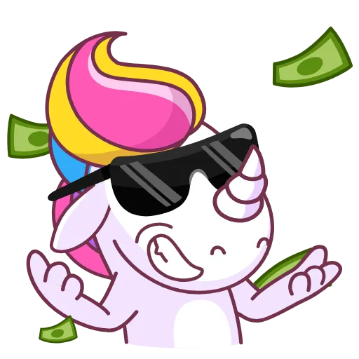 🤑 Эмодзи «Ponycorn» для Telegram