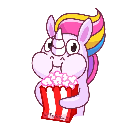 🍿 Эмодзи «Ponycorn» для Telegram