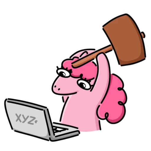 🔨 Стикер «Пони Флаффи» для Telegram