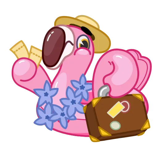 💼 Эмодзи «Pool Flamingo» для Telegram