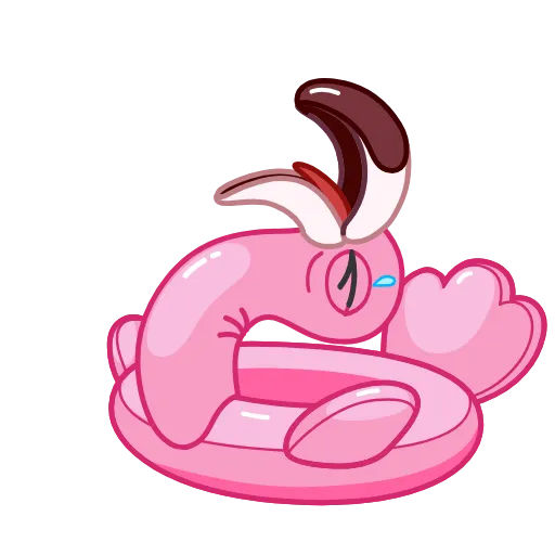 🙃 Эмодзи «Pool Flamingo» для Telegram