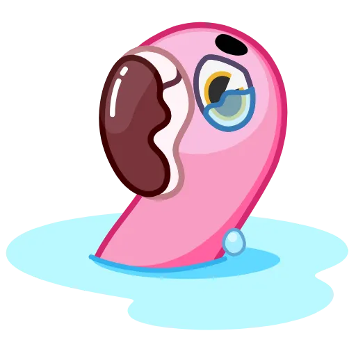 🥺 Эмодзи «Pool Flamingo» для Telegram