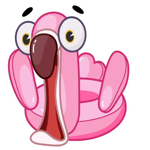 😱 Эмодзи «Pool Flamingo» для Telegram