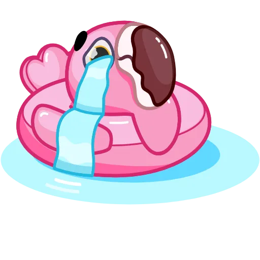 😭 Эмодзи «Pool Flamingo» для Telegram