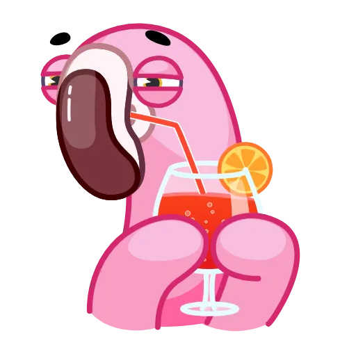 🍹 Эмодзи «Pool Flamingo» для Telegram