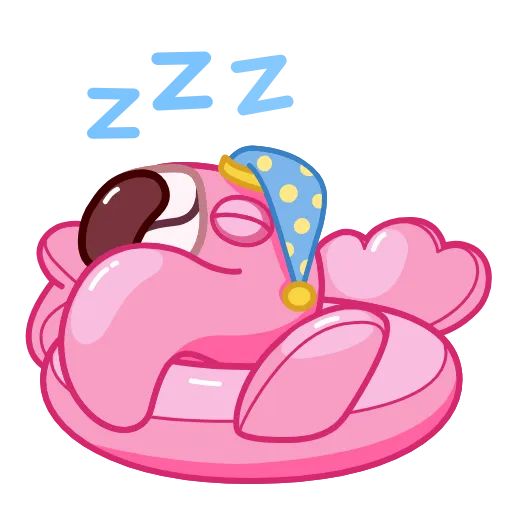 😴 Эмодзи «Pool Flamingo» для Telegram