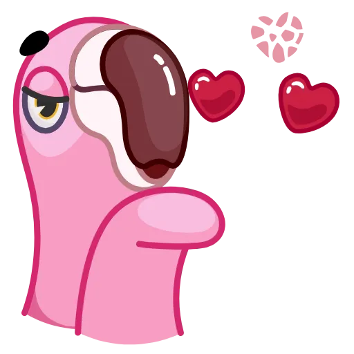 😘 Эмодзи «Pool Flamingo» для Telegram