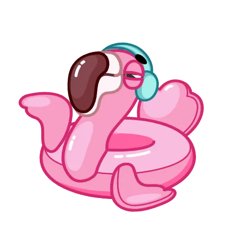 🕺 Эмодзи «Pool Flamingo» для Telegram