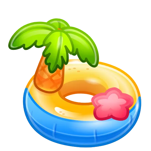 🎈 Стикер «Pool Float» для Telegram