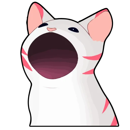 Эмодзи Popping Cat для Telegram — скачать