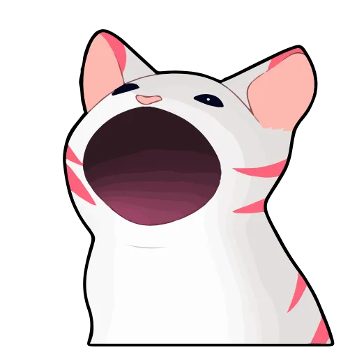 😼 Эмодзи «Popping Cat» для Telegram