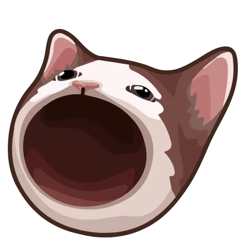 😼 Эмодзи «Popping Cat» для Telegram
