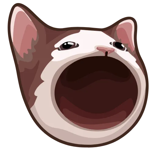 😼 Эмодзи «Popping Cat» для Telegram