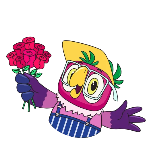 💐 Эмодзи «Кеша» для Telegram