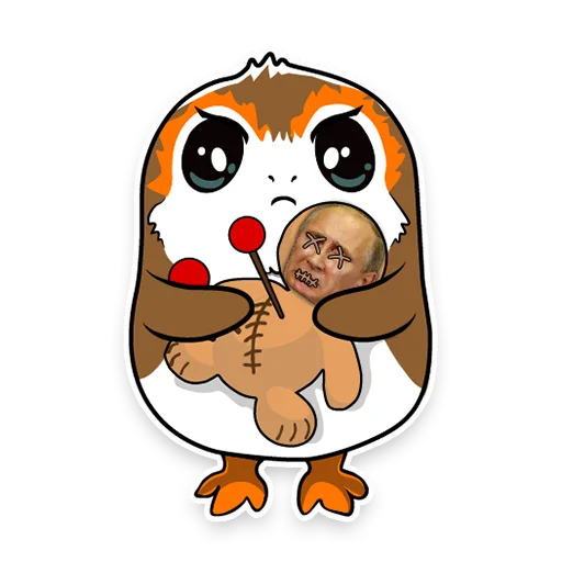 👹 Стикер «Porgs» для Telegram
