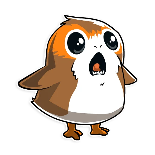Стикерпак Porgs для Telegram — скачать