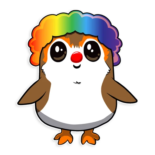 🤡 Стикер «Porgs» для Telegram