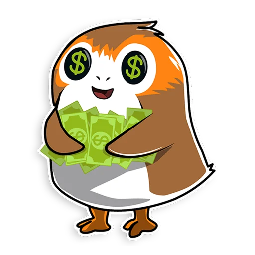 🤑 Стикер «Porgs» для Telegram