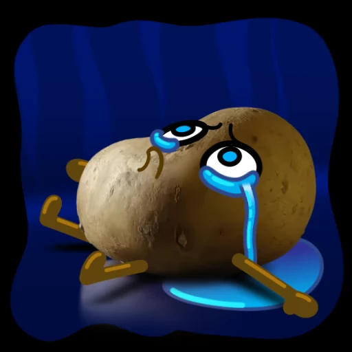 😭 Стикер «Potato» для Telegram