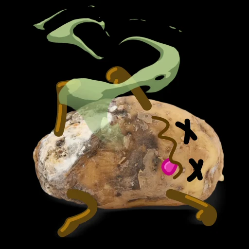 😵 Стикер «Potato» для Telegram