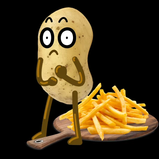 🍟 Стикер «Potato» для Telegram