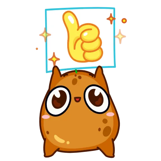 👍 Эмодзи «Картошечка» для Telegram