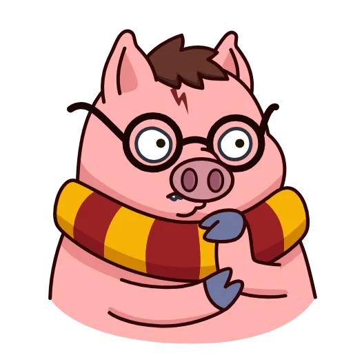 🤔 Стикер «Potter Pig» для Telegram