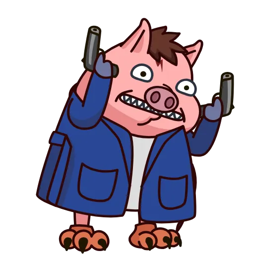 🤪 Стикер «Potter Pig» для Telegram