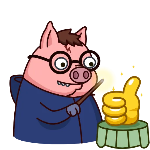 👍 Стикер «Potter Pig» для Telegram