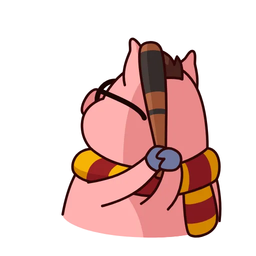 🏏 Стикер «Potter Pig» для Telegram