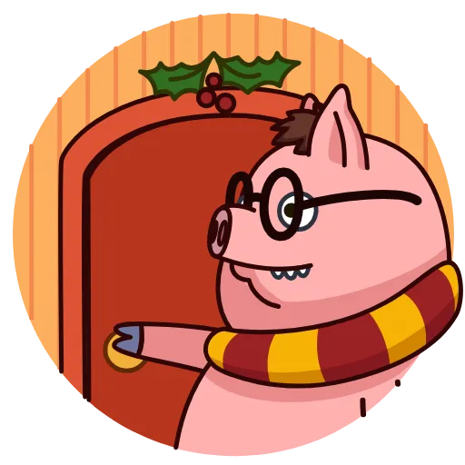 😏 Стикер «Potter Pig» для Telegram