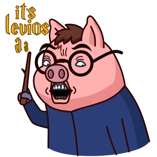 😑 Стикер «Potter Pig» для Telegram